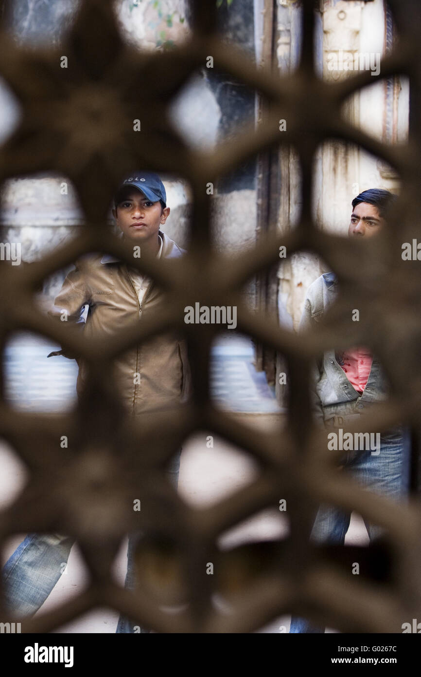 Gli adolescenti in nord India, India, Asia Foto Stock