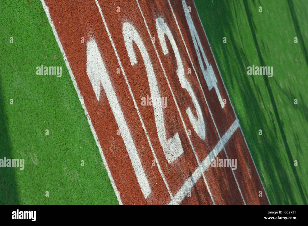Esecuzione di linee di traccia Foto Stock