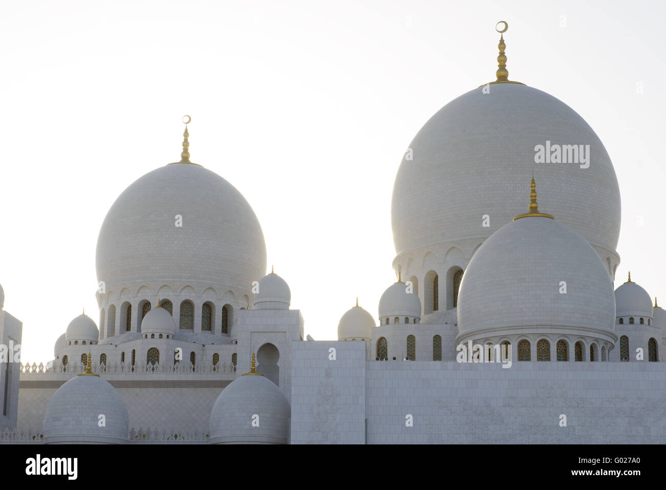 Sheikh Zayed Grande Moschea di Abu Dhabi. Foto Stock