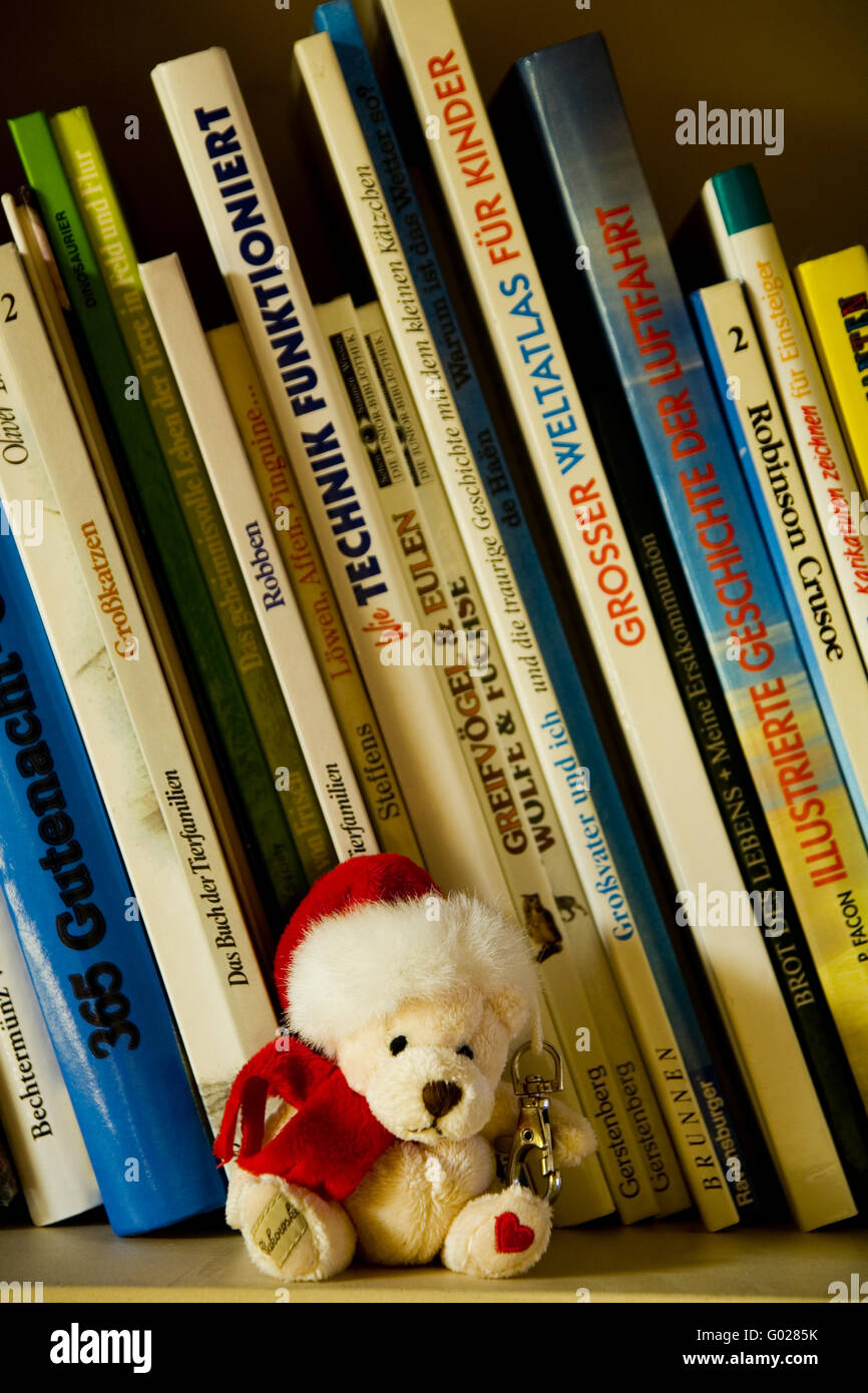 Libri children's con orso Foto Stock