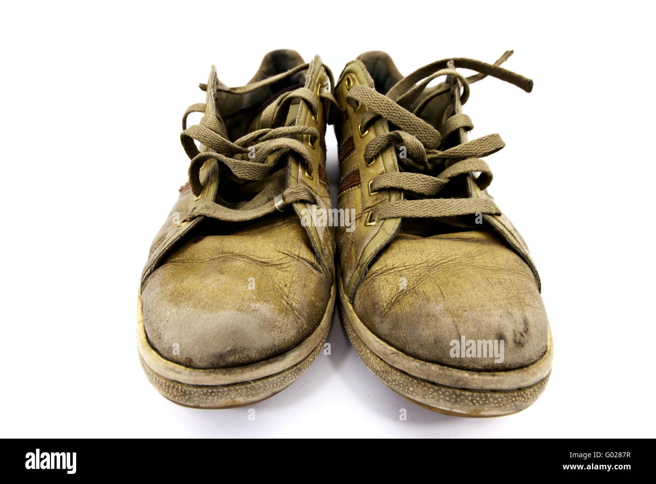 Vecchie scarpe da tennis Foto Stock