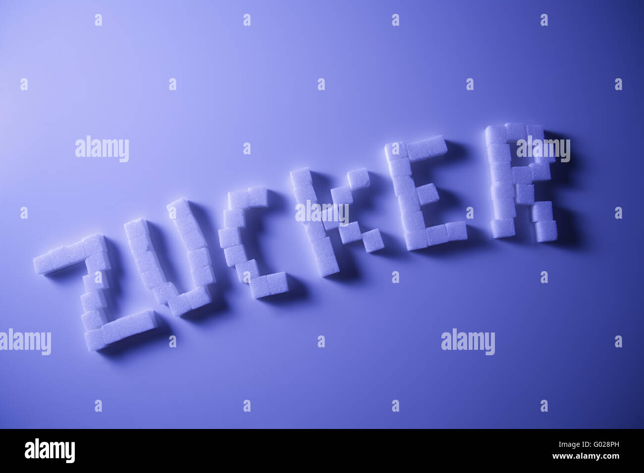 zollette di zucchero Foto Stock