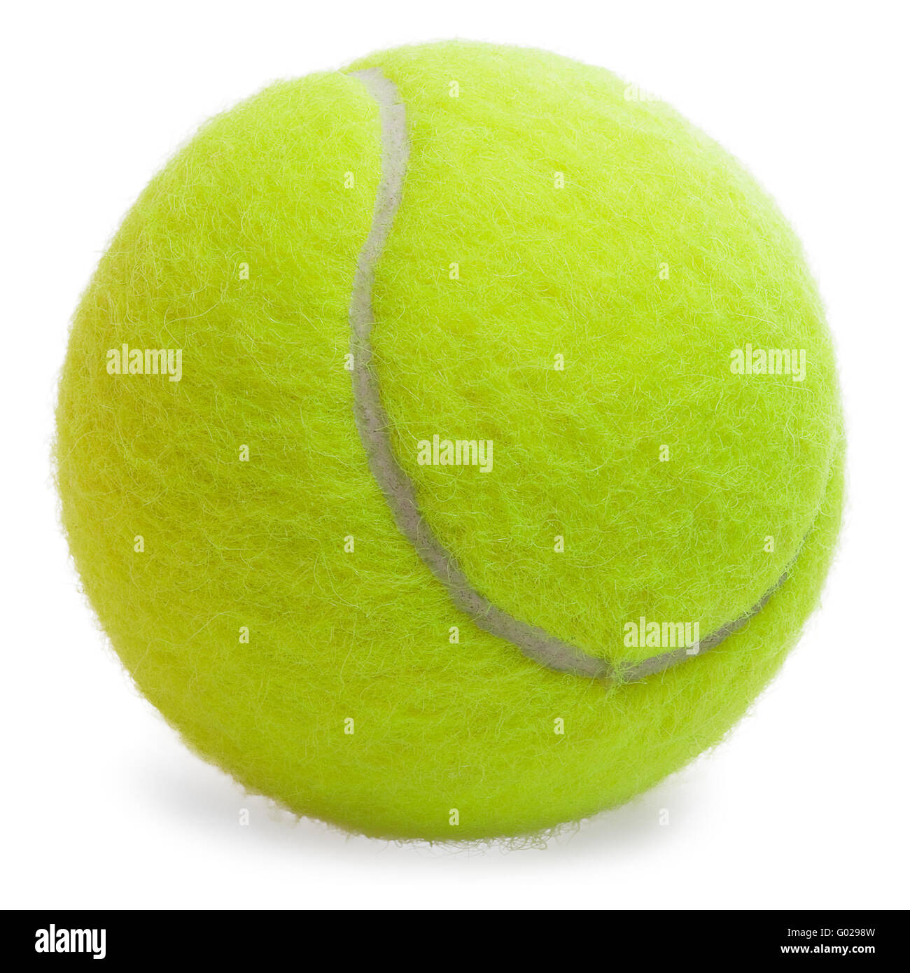 Palla da tennis isolati su sfondo bianco Foto Stock