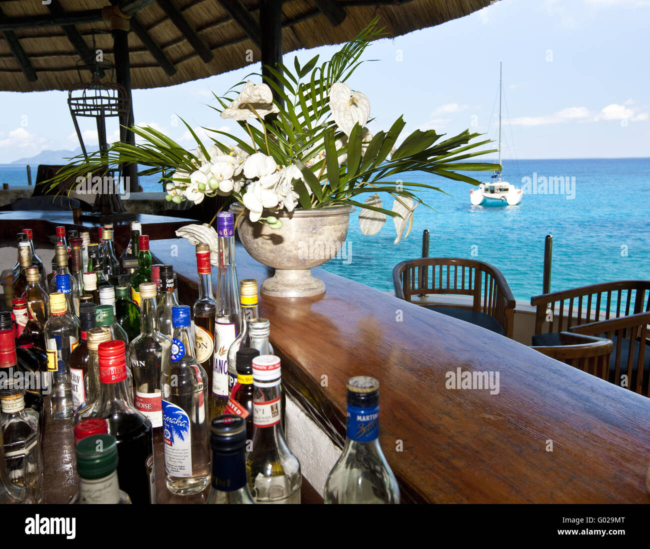 Bar im Sunset Beach Resort Foto Stock