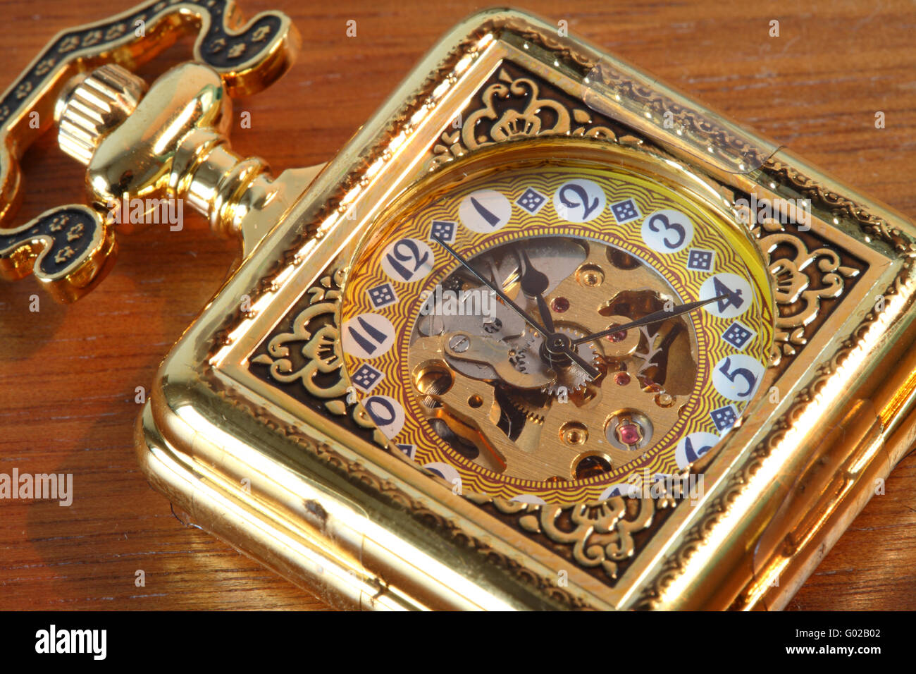 Antico orologio da tasca. Foto Stock