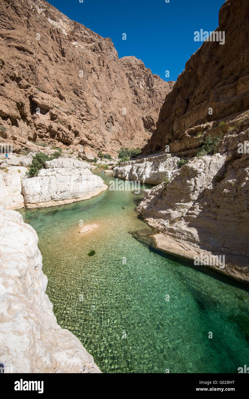 Wadi Fusc, Oman. Foto Stock