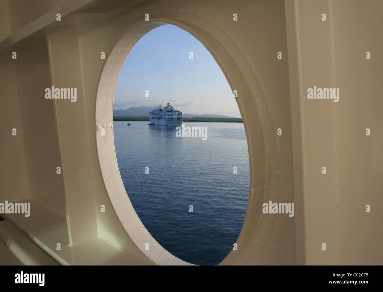 vista di Cruiseline Foto Stock