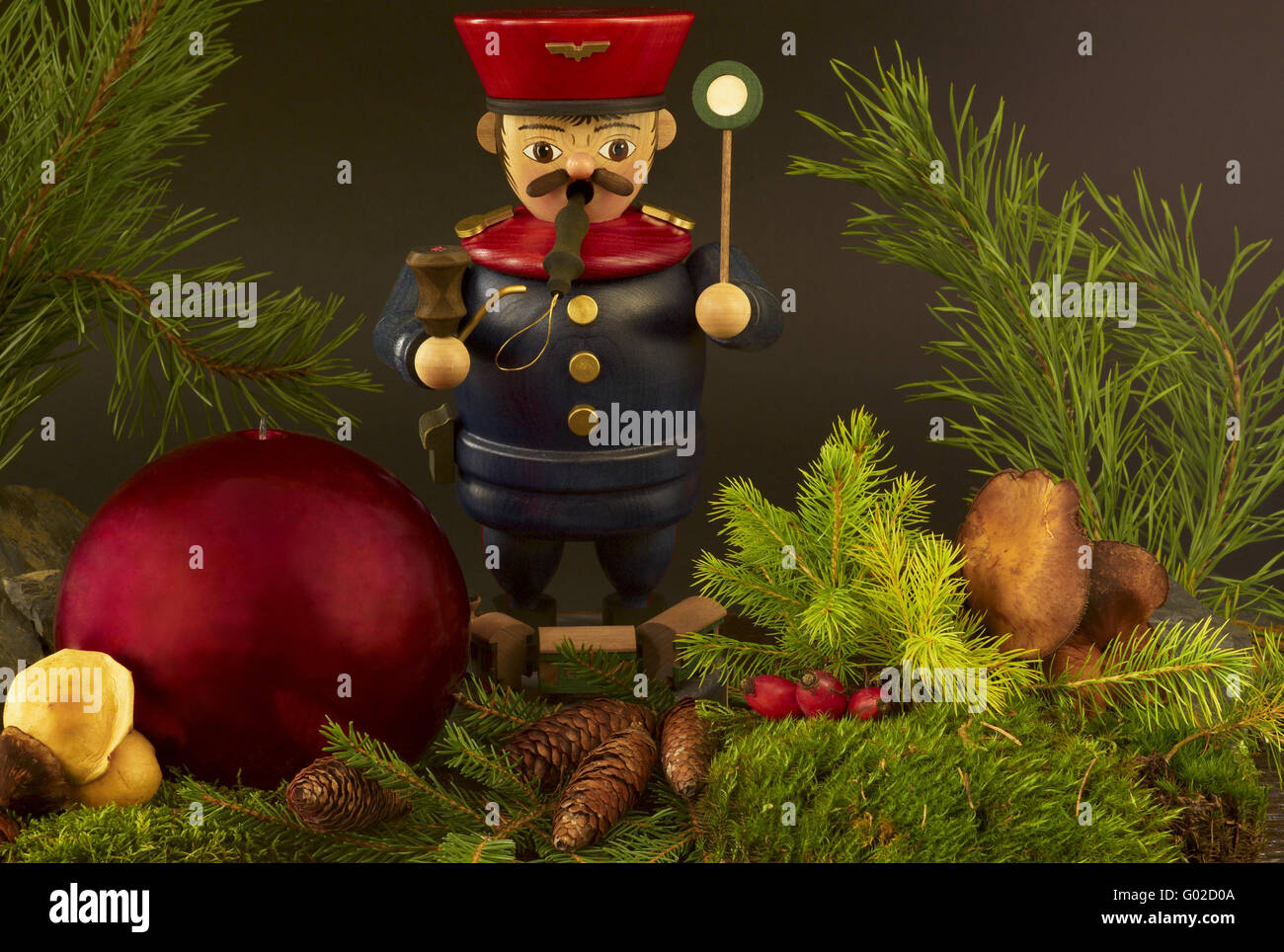 Uomo di fumo Foto Stock