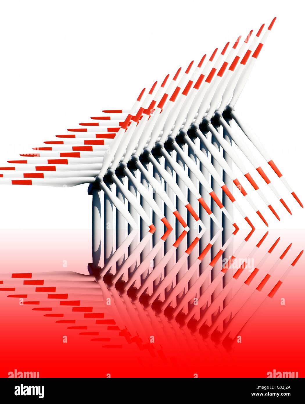 Turbine eoliche Foto Stock