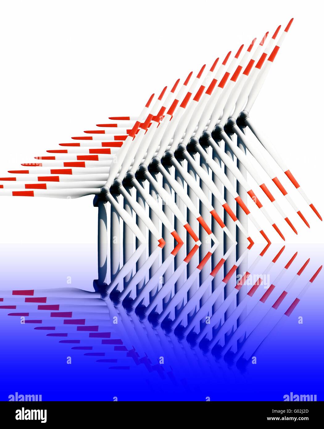 Turbine eoliche Foto Stock