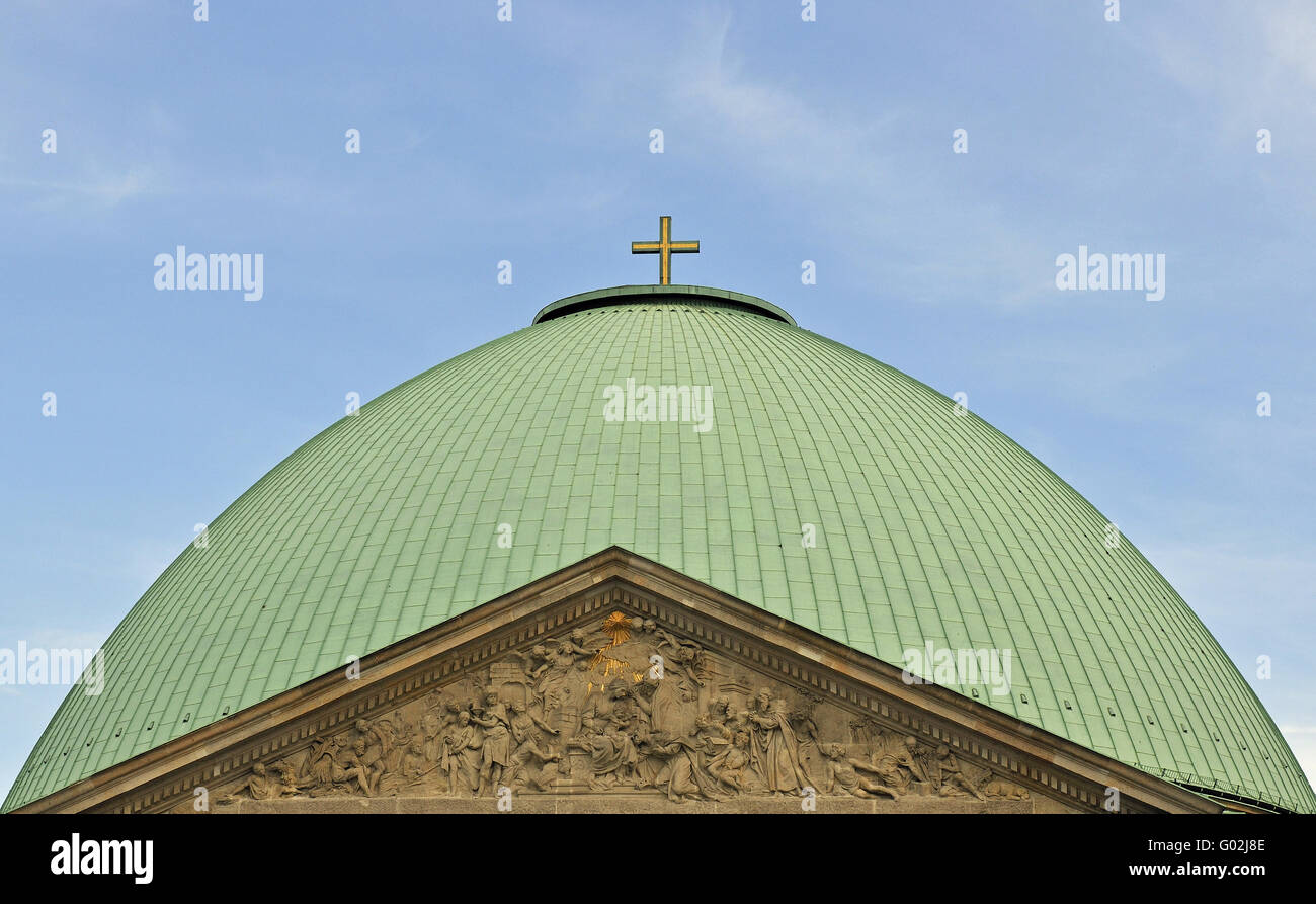 Cupola di San Hedwigs cattedrale Foto Stock