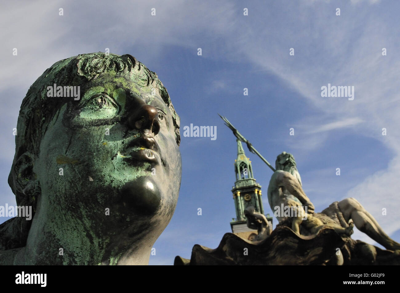 Fontana di Nettuno Foto Stock