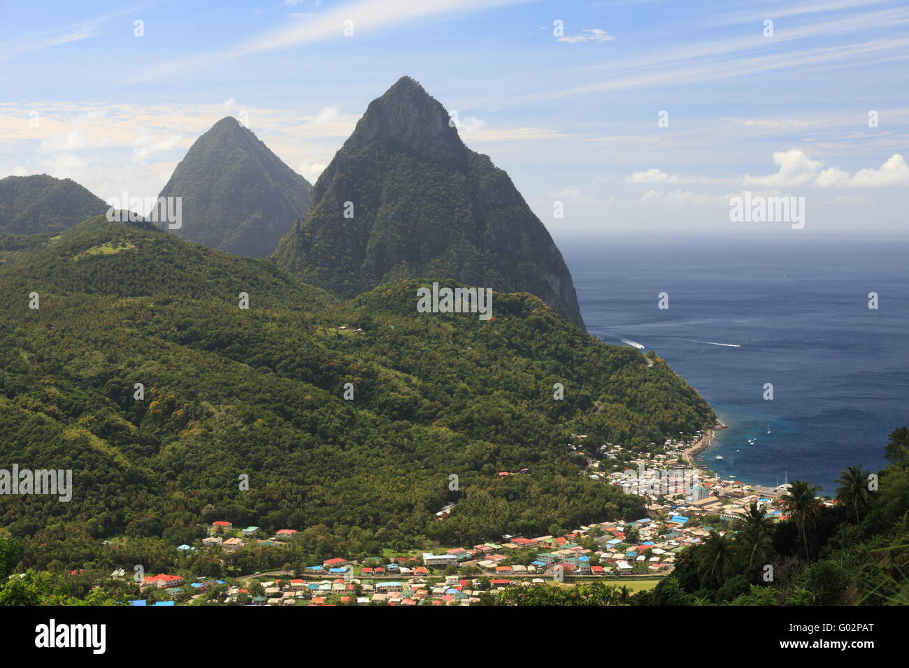 Chiodi di Saint Lucia Foto Stock