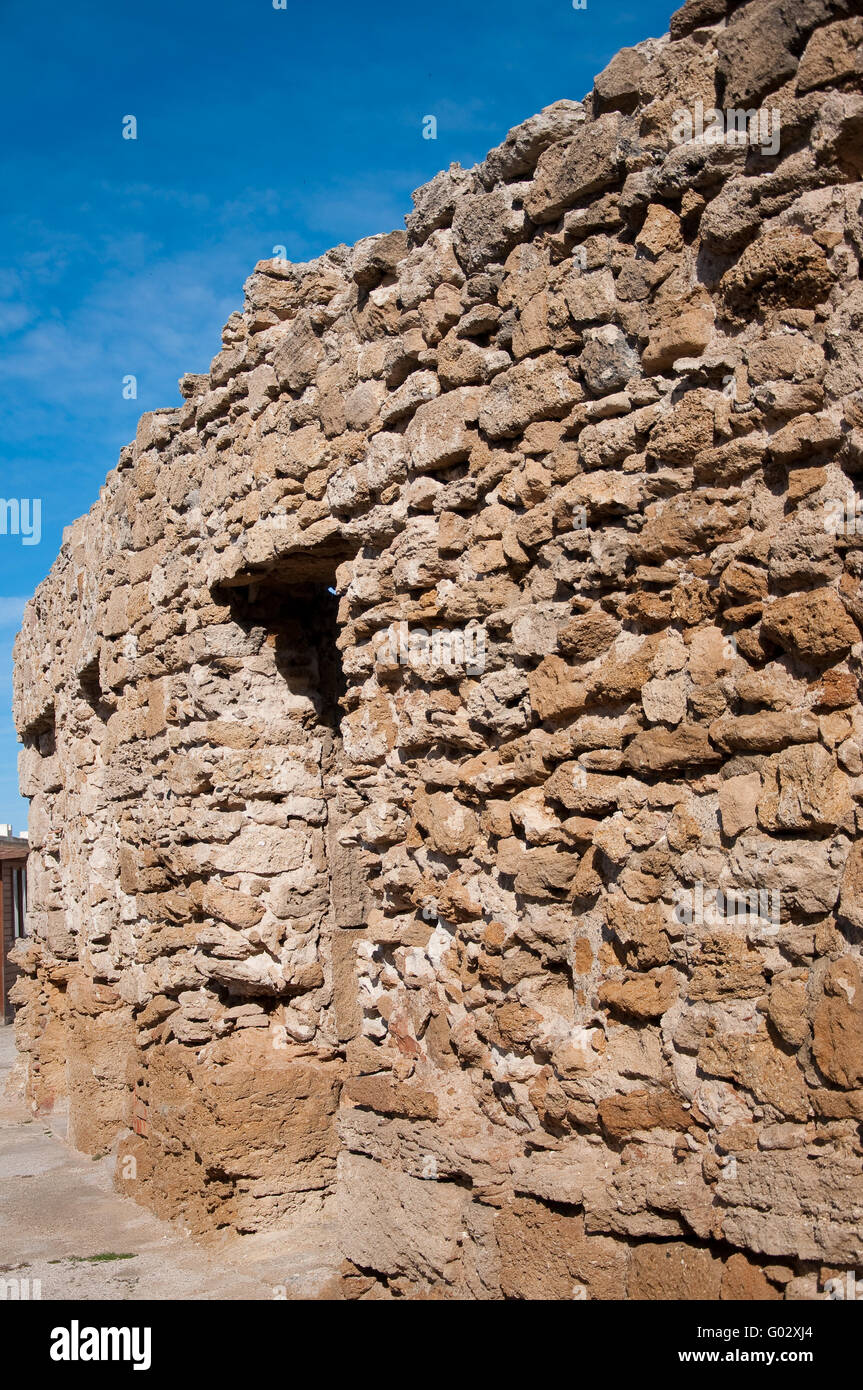 Parete anfiteatro romano Foto Stock