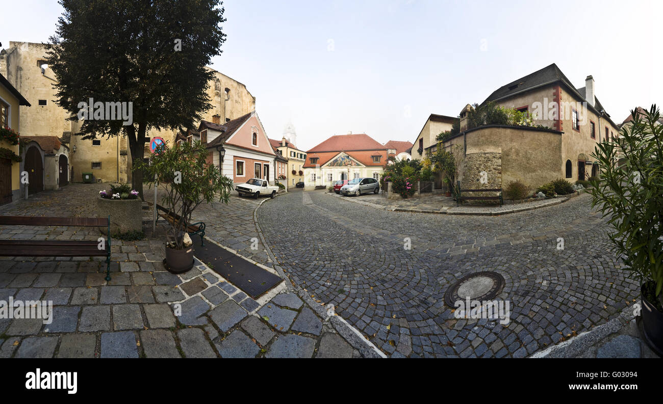 Città vecchia di Dürnstein, regione di Wachau, Austria Inferiore, Austria Foto Stock