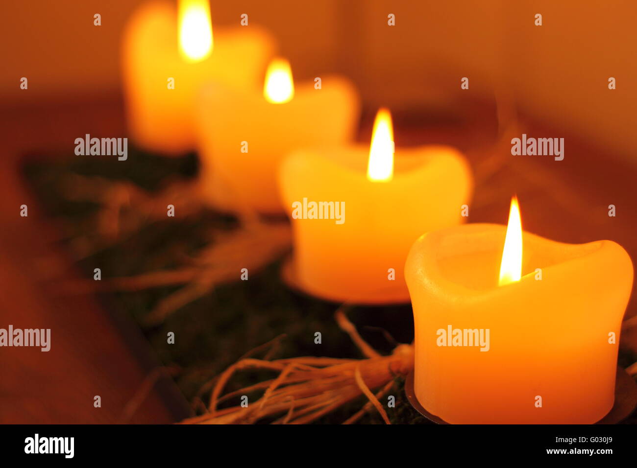 Candele Foto Stock