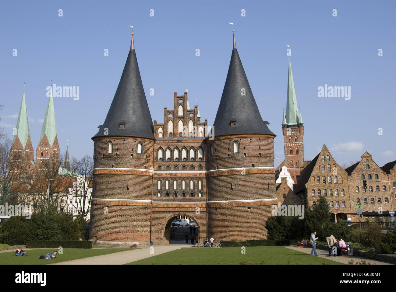 Holstentor Foto Stock