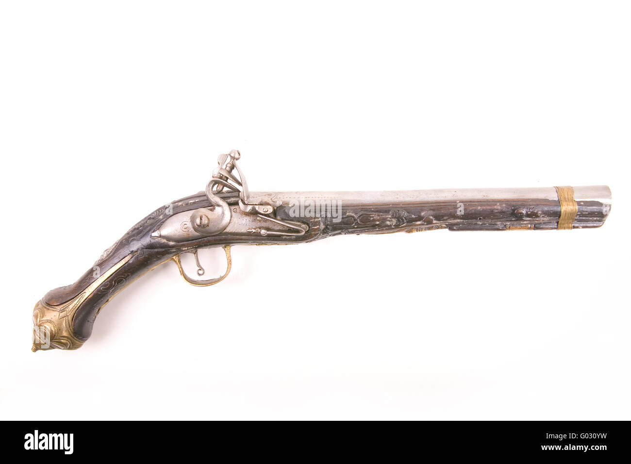 Vecchia pistola 1800 secolo Foto Stock