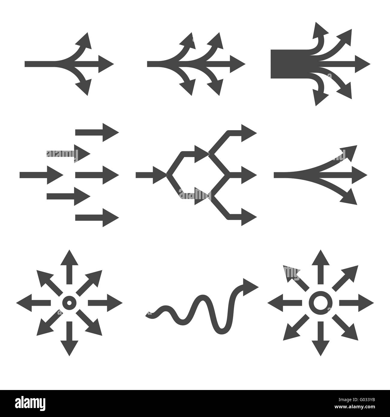 Complicare icona impostare Illustrazione Vettoriale