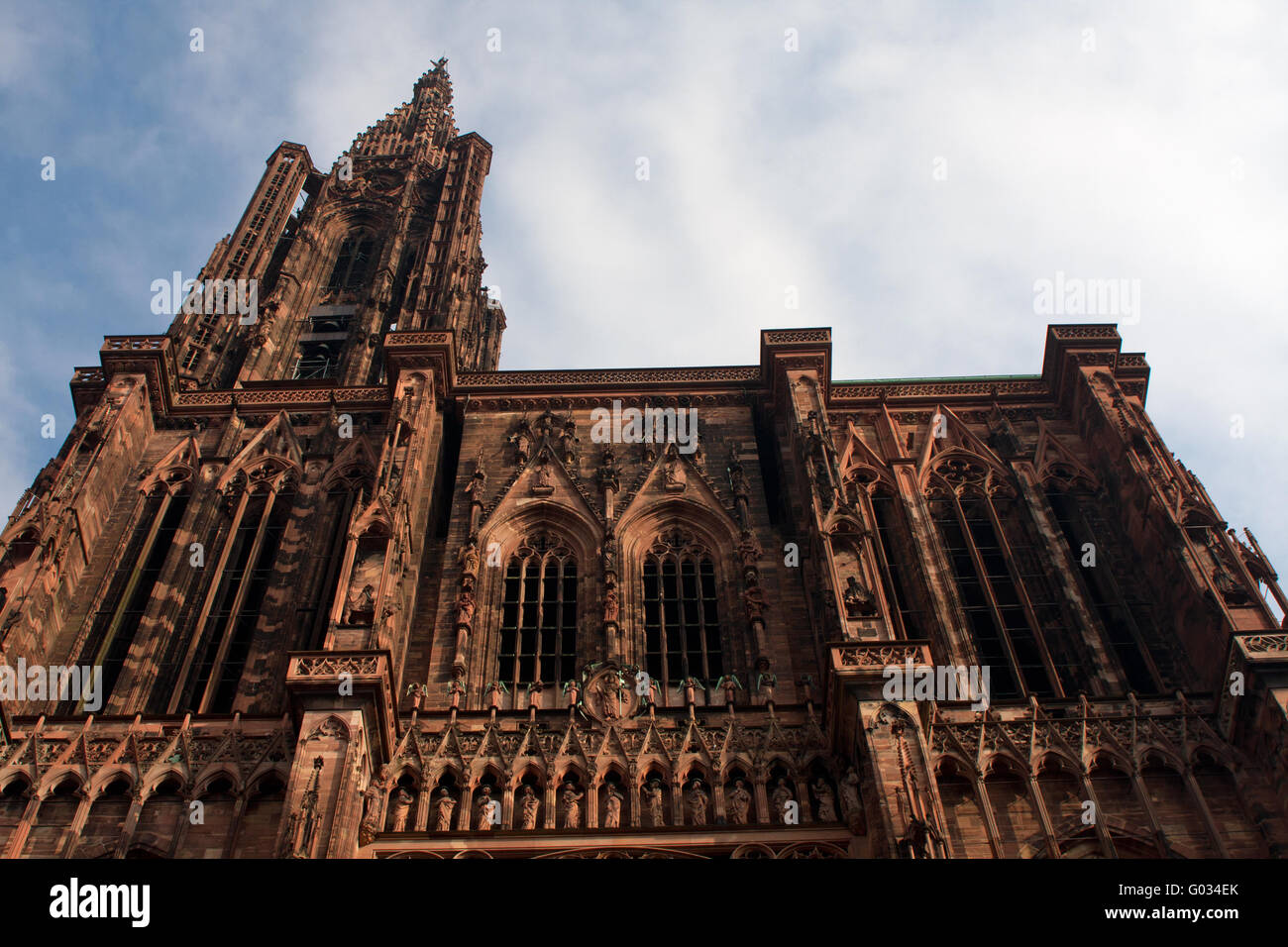 La cattedrale di Strasburgo. Francia Foto Stock