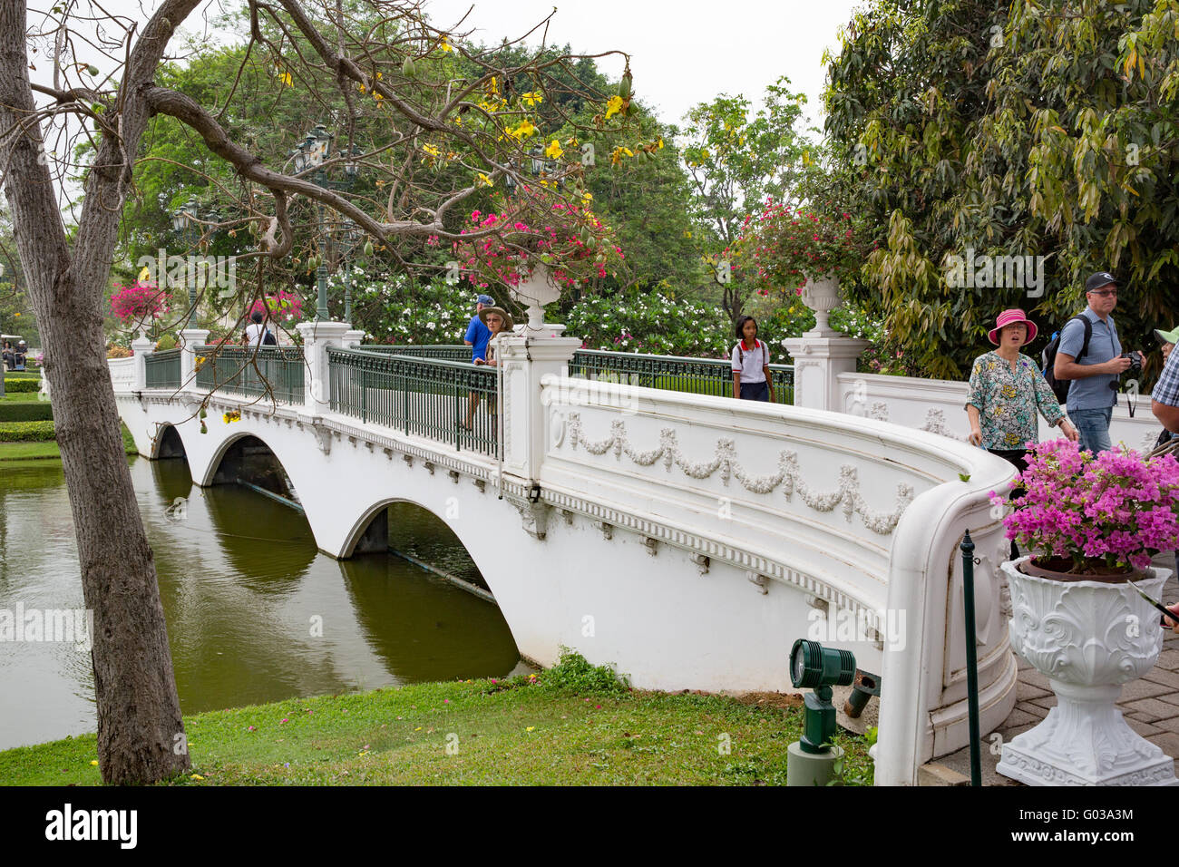 Bang Pa-in (Summer Palace) motivazione ad Ayutthaya, Thailandia. Foto Stock