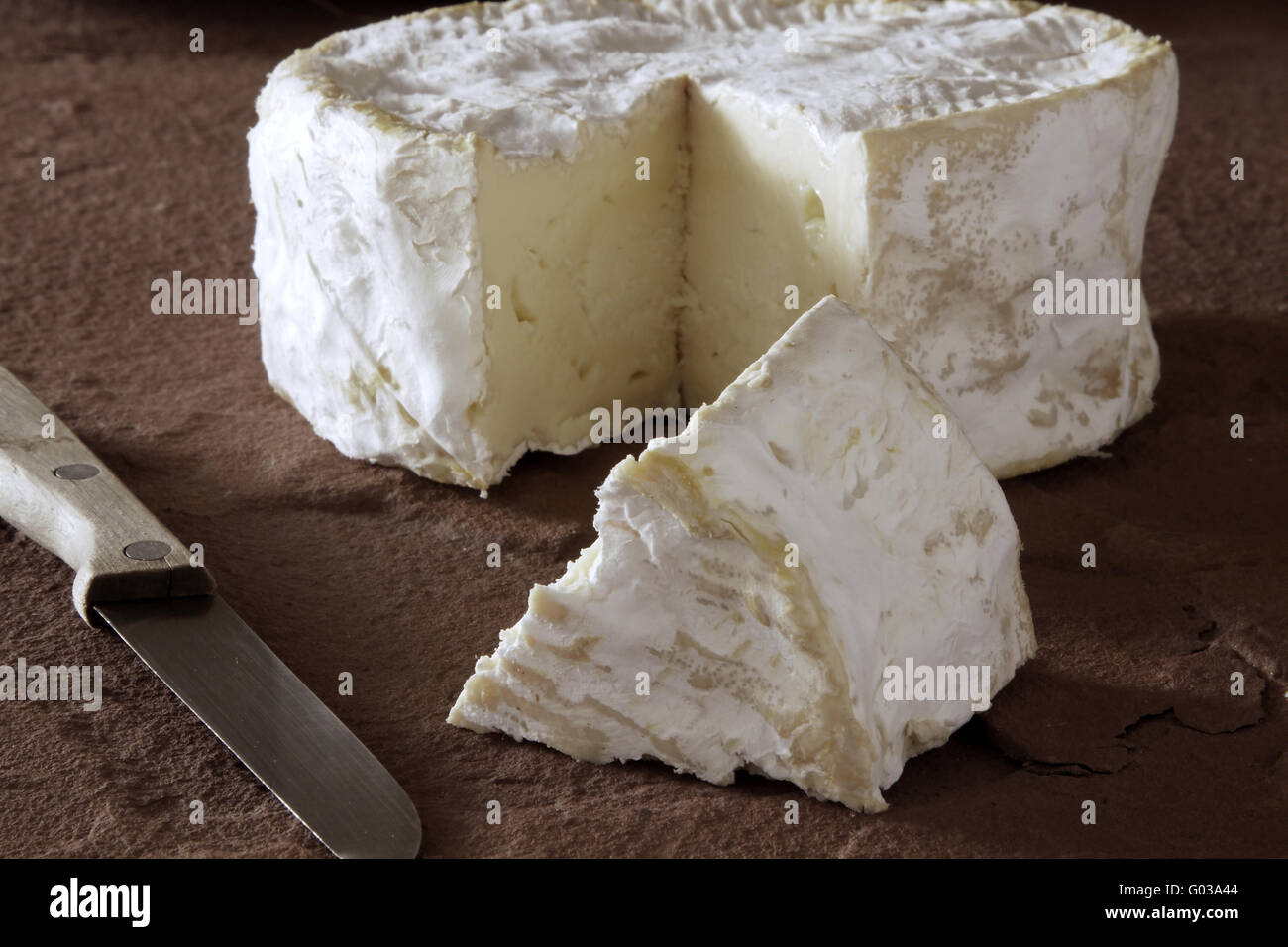 Francese di formaggio morbido Foto Stock