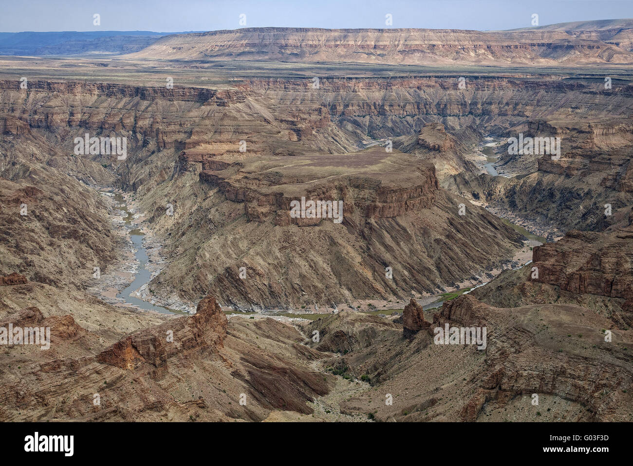 Il Fish River Canyon, Namibia Foto Stock