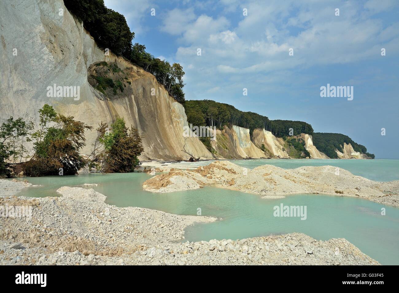 Chalk cliffs isola rügen Foto Stock