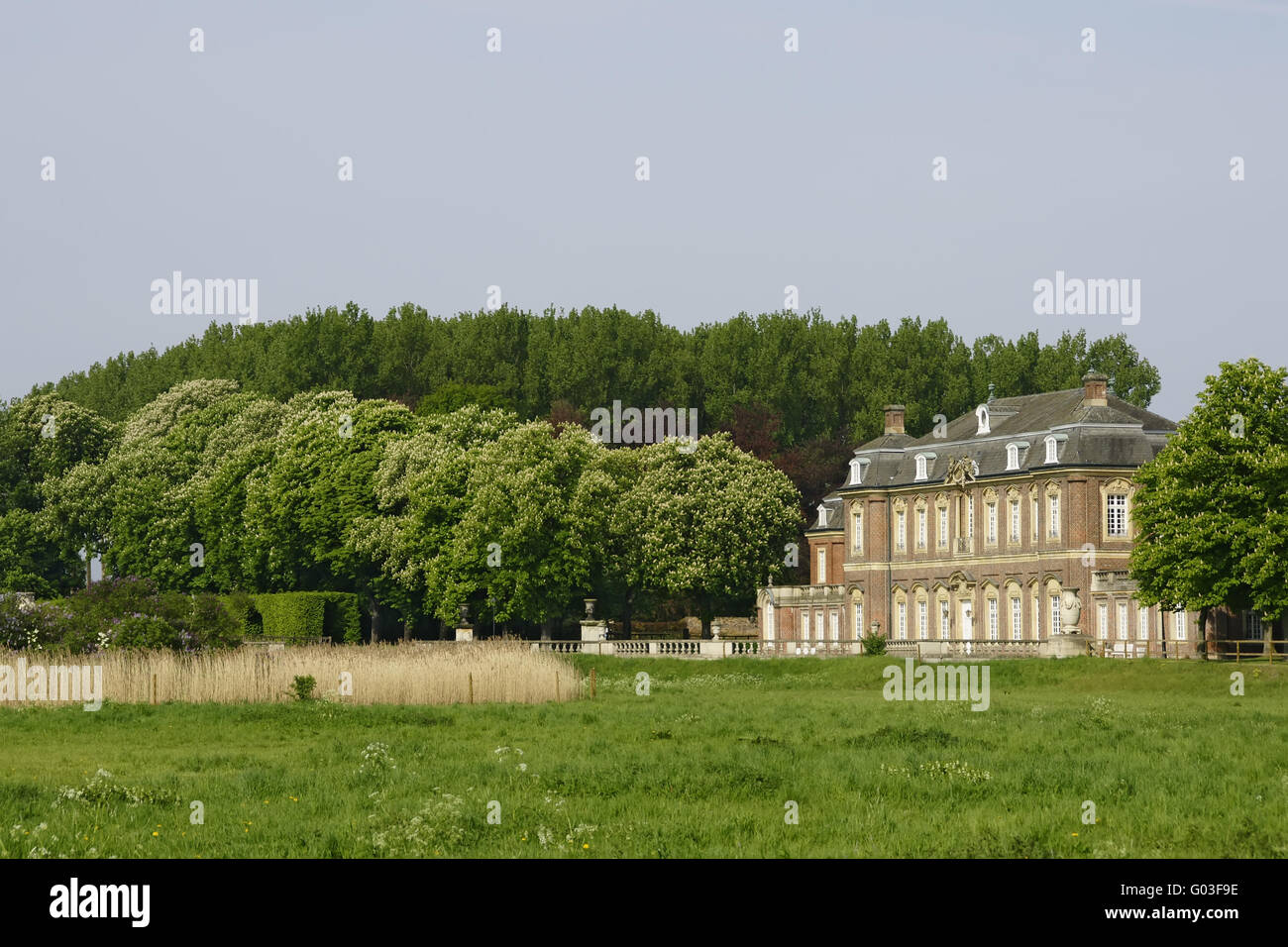 Orangerie del castello moated Nordkichen, Germania Foto Stock