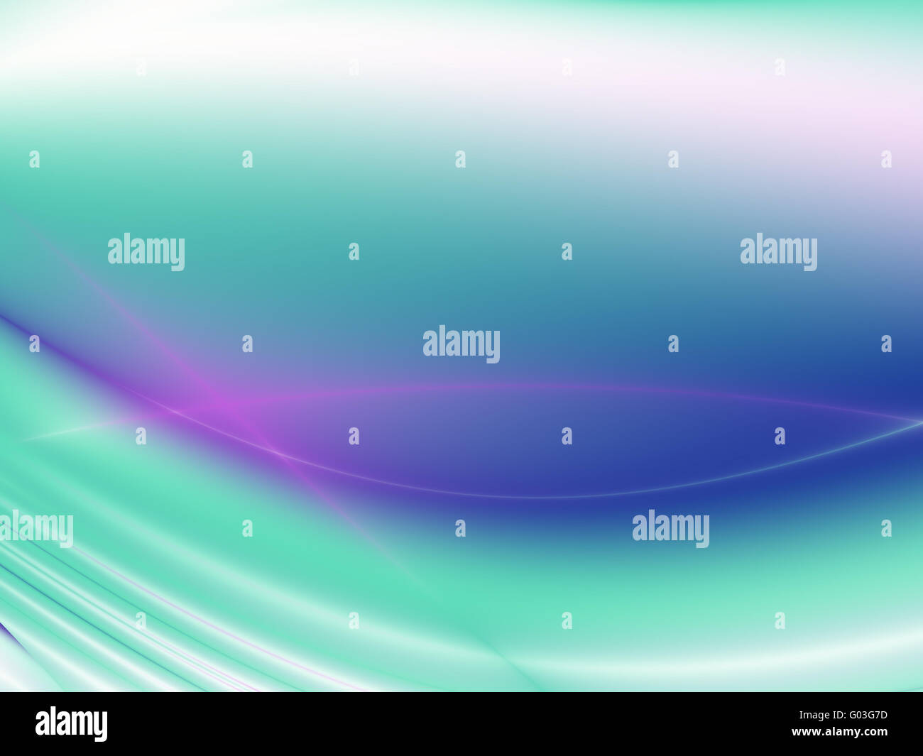 Immagine astratta delle forme d'onda a colori e ampia pat Foto Stock