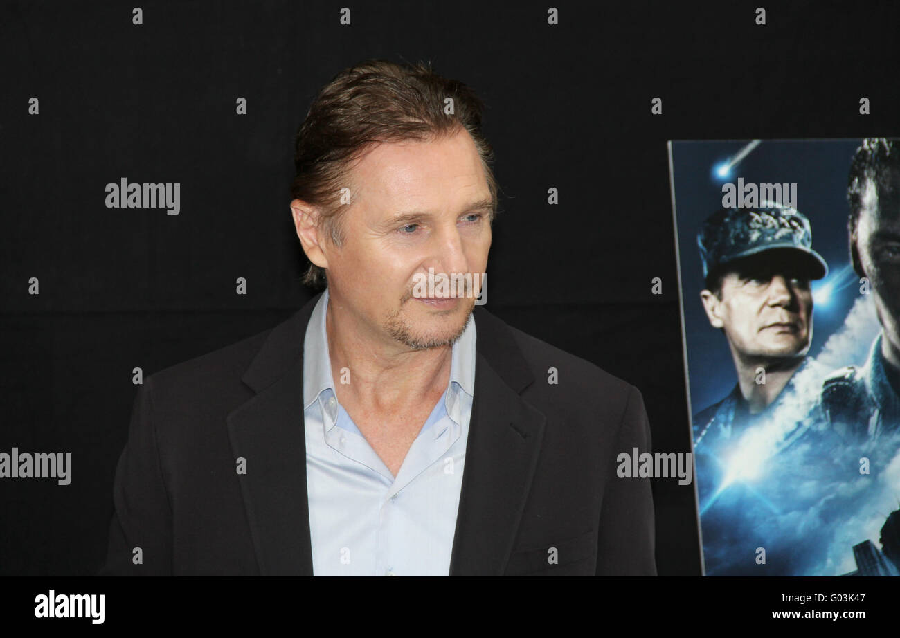 Photocall il grigio e corazzata con Liam Neeson Foto Stock