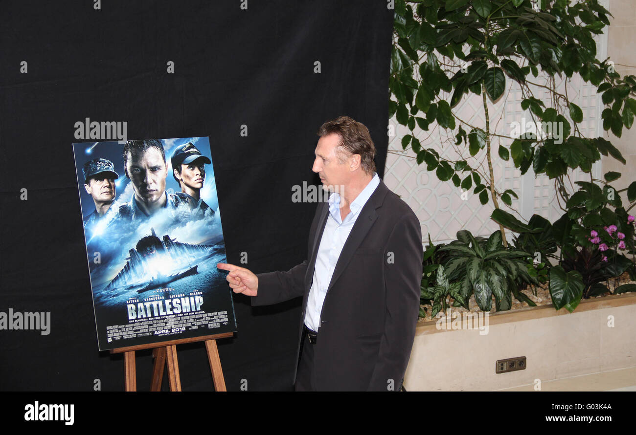 Photocall il grigio e corazzata con Liam Neeson Foto Stock