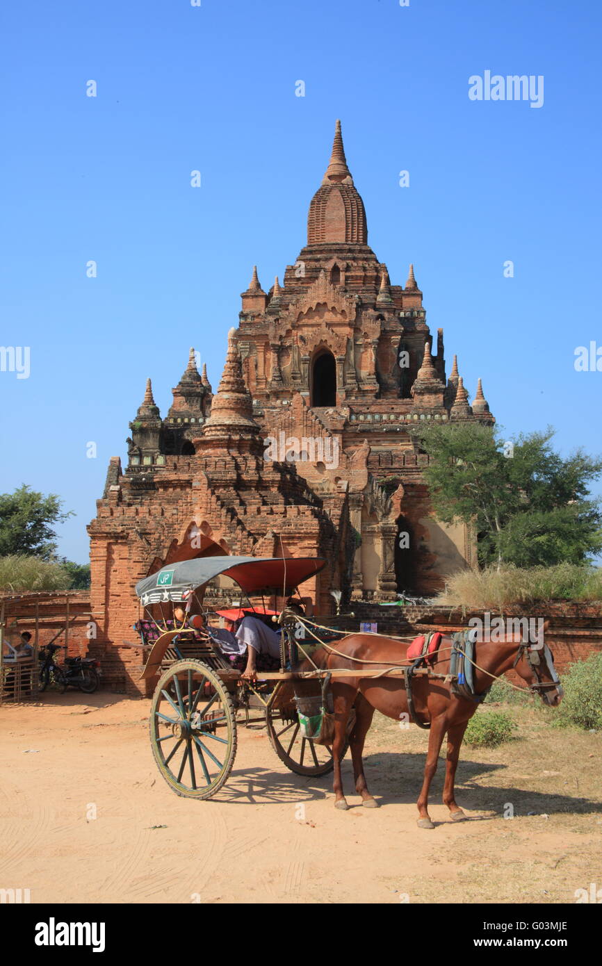 Tempio di pagana, Myanmar Foto Stock