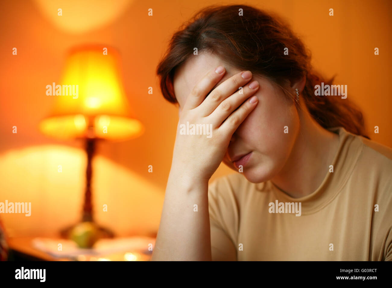 Premurosa donna Foto Stock