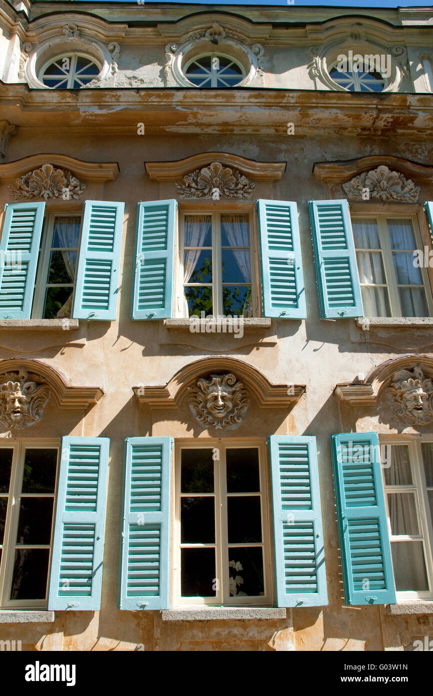 La facciata della Casa Camuzzi Foto Stock