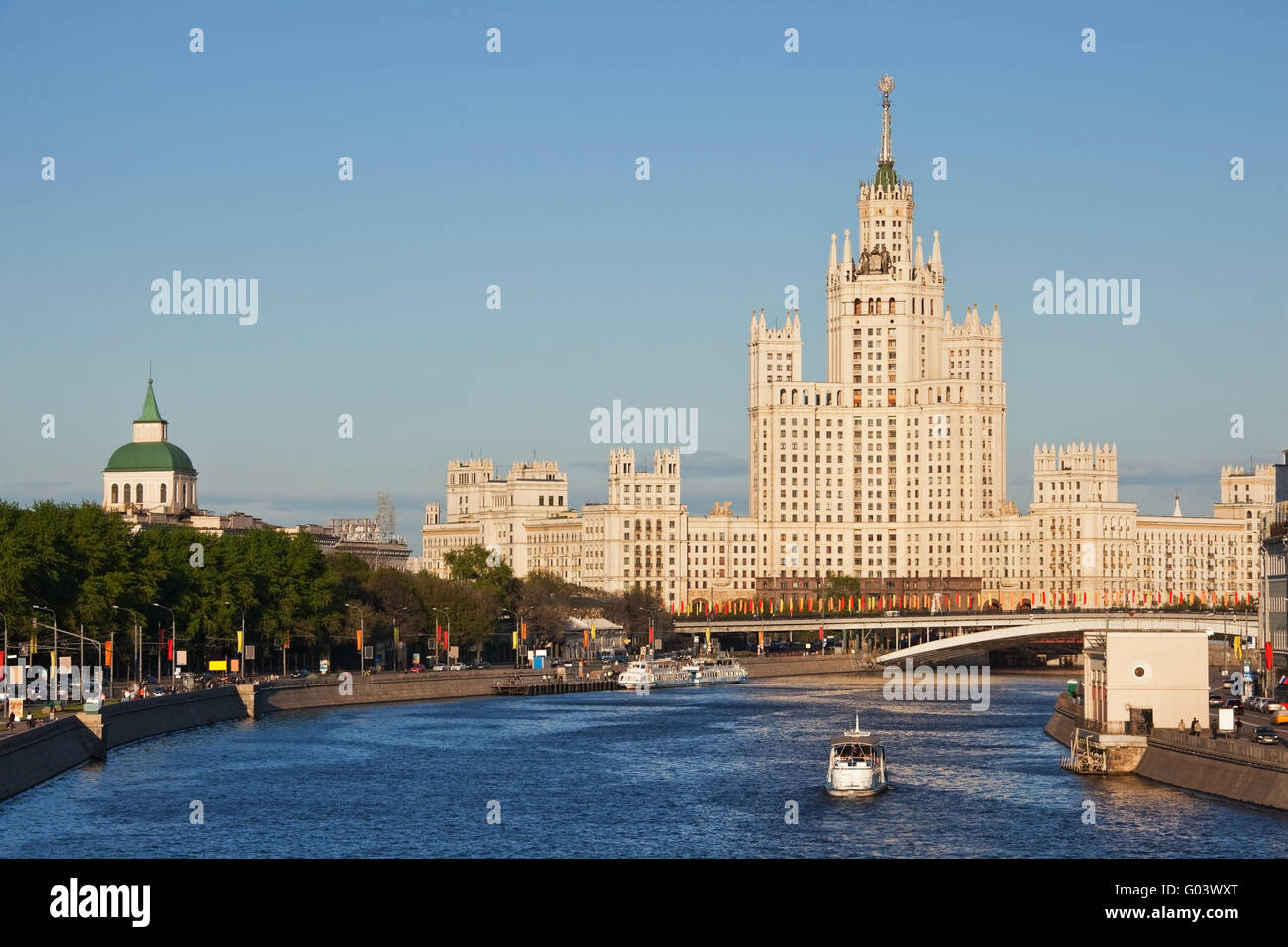 Stalin su impero Kotelnicheskaya embankment a Mosca Foto Stock