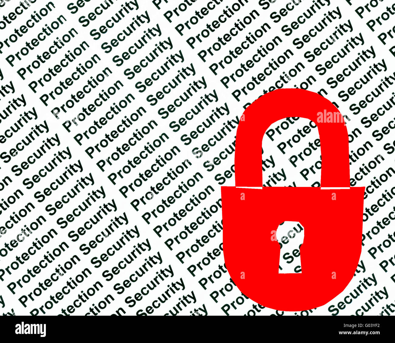 Sicurezza, protezione Foto Stock