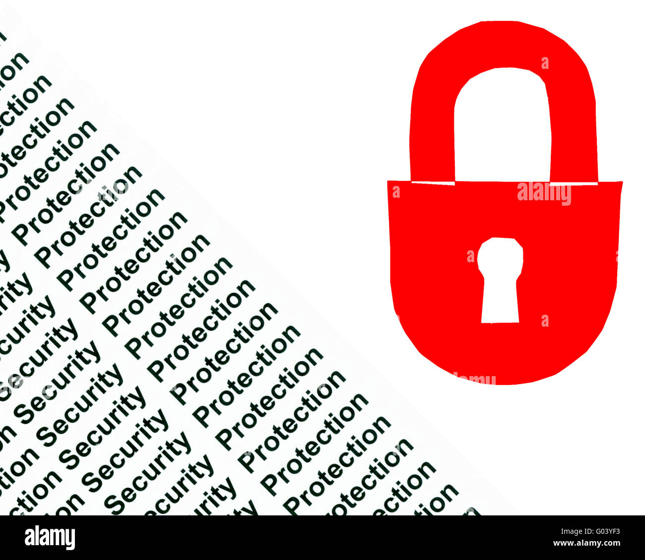 Sicurezza, protezione Foto Stock