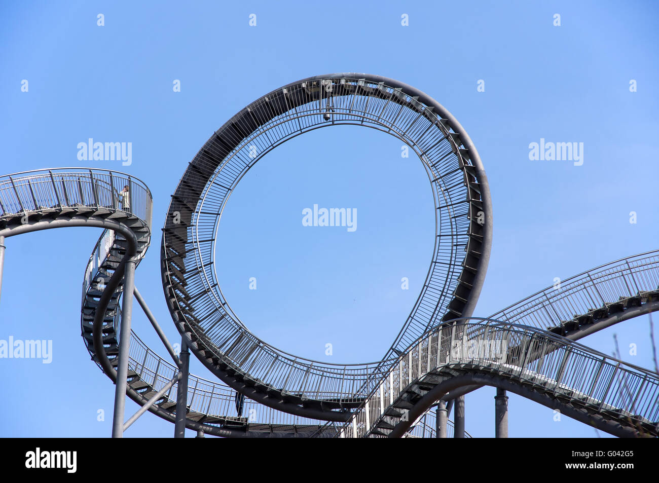 Il punto di riferimento di Tiger e la tartaruga a Duisburg, Germania Foto Stock