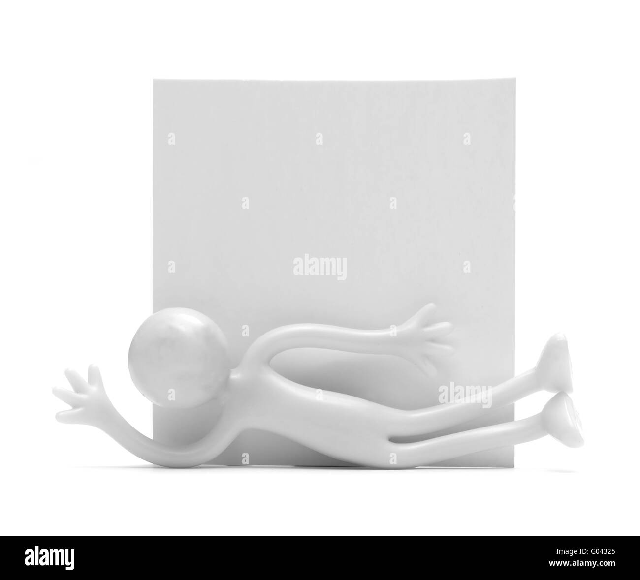 La presentazione di una scheda vuota per l'uso nella pubblicità etc Foto Stock