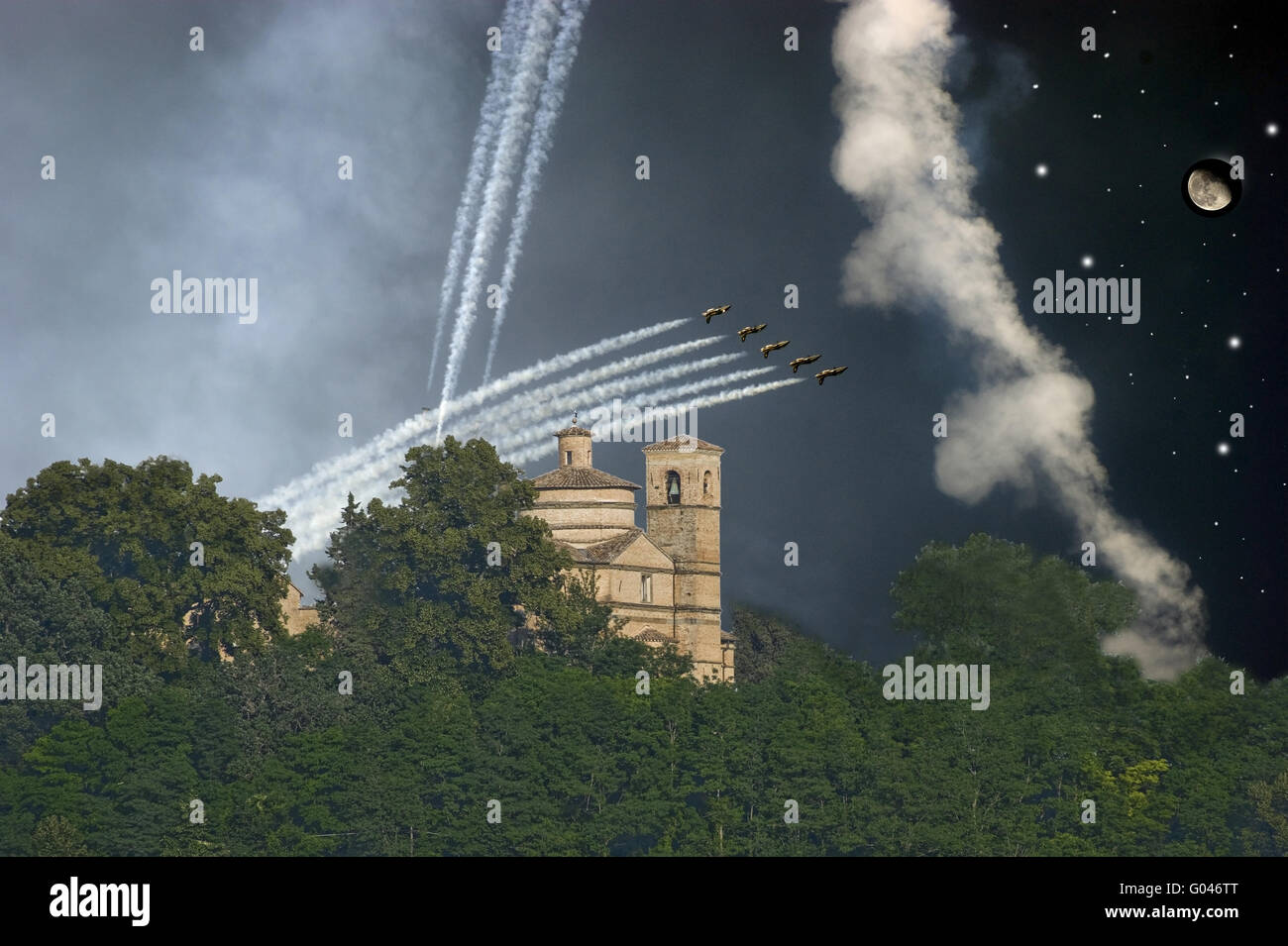 effetto di guerra Foto Stock