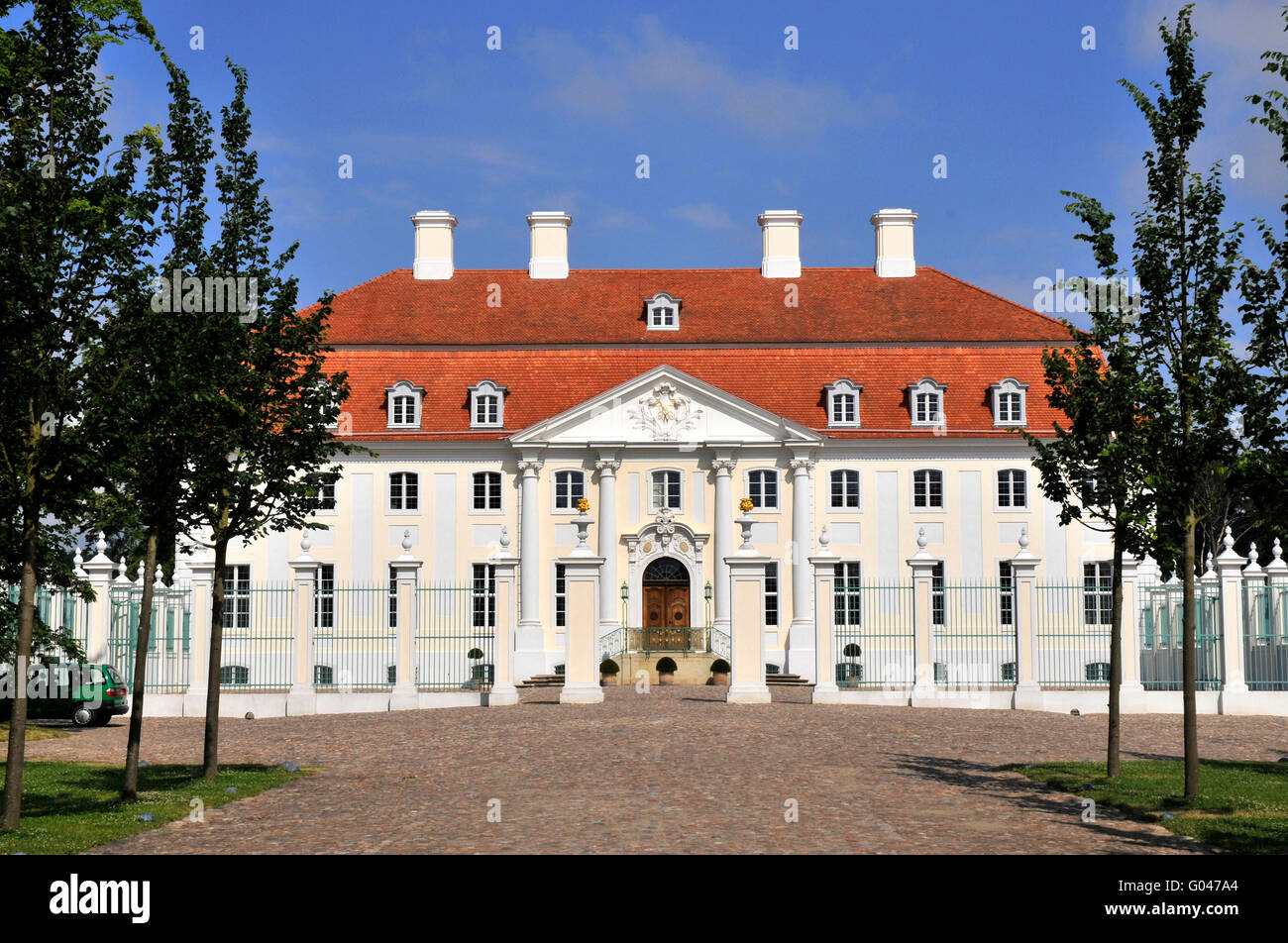 Il castello di Meseberg, guest house di gabinetto di Germania, Gransee, Oberhavel, Brandeburgo, Germania / Schloss Meseberg Foto Stock