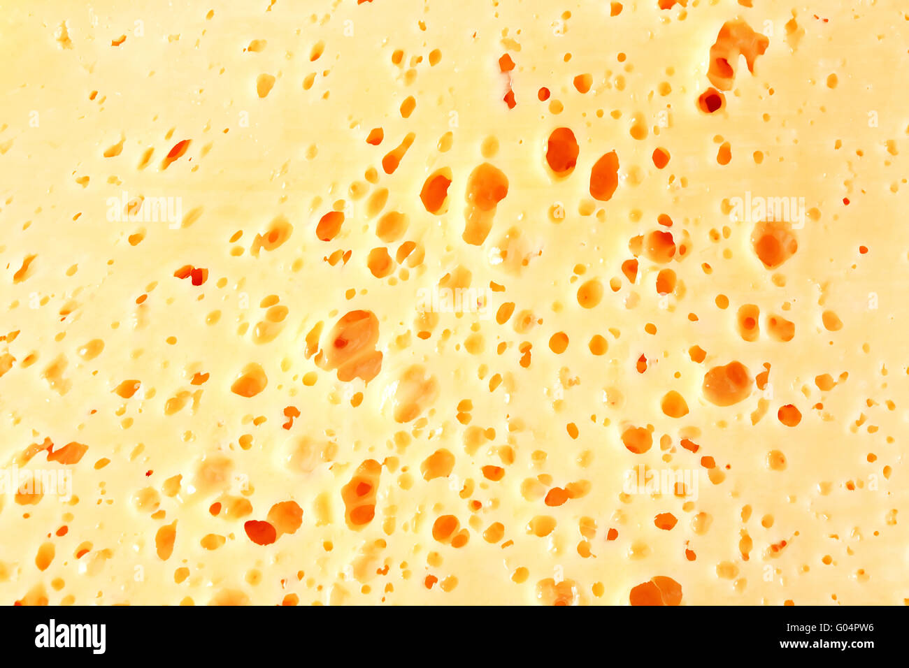 Fetta di formaggio closeup estreme. Nice background Foto Stock