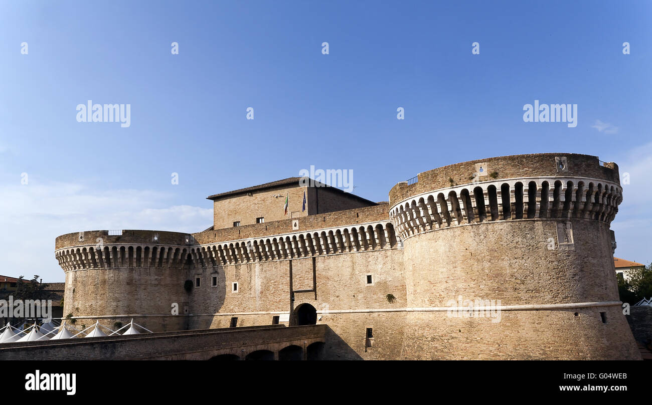 Castello di Senigallia Foto Stock