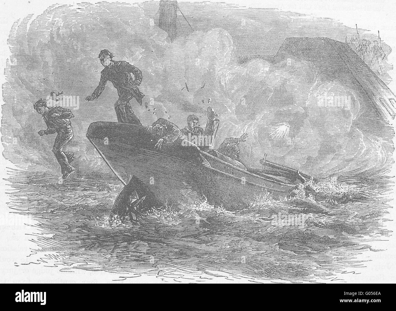MILITARIA: guerra civile: Lt Cushing attacchi Albemarle, antica stampa c1880 Foto Stock