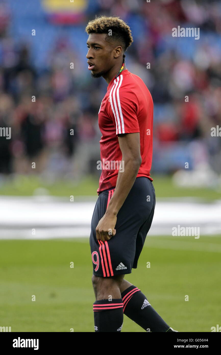 Kingsley Coman Bayern Monaco in azione durante il match di Champions League Atletico Madrid - Bayern Monaco di Baviera Foto Stock
