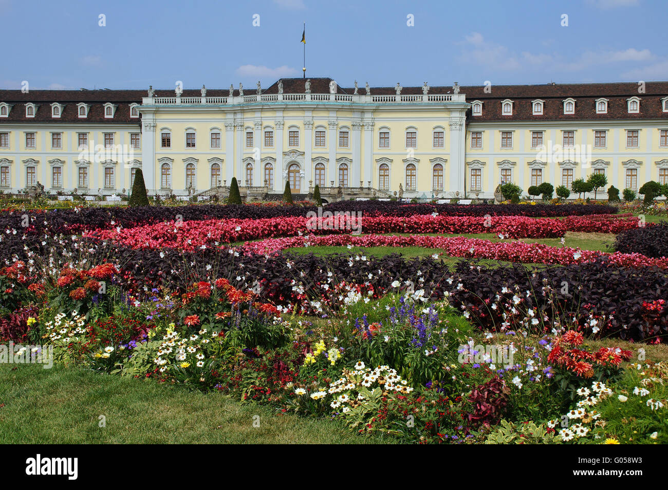 Schloss Ludwigsburg castello barocco - Giardino Foto Stock