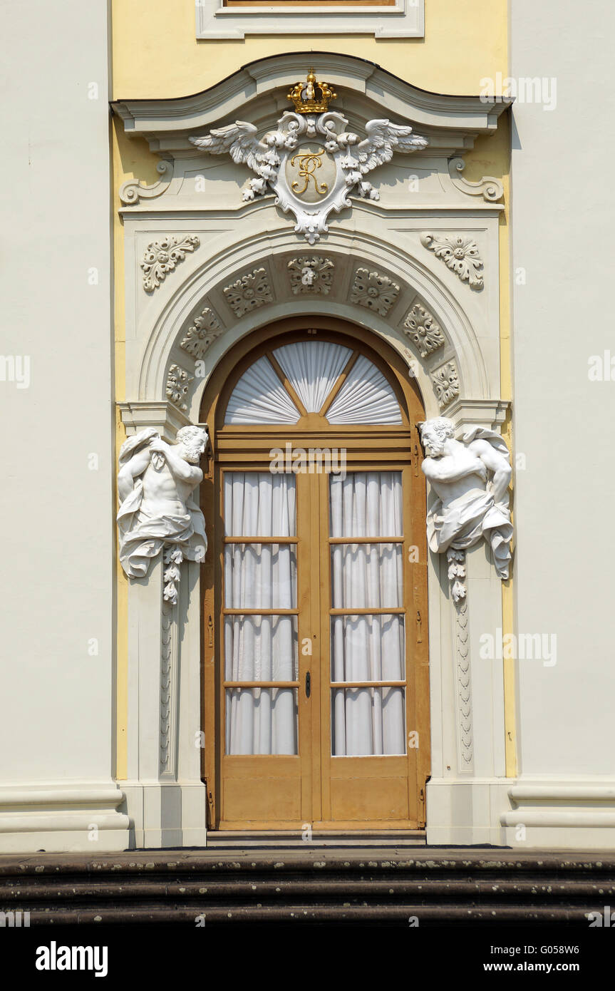Ludwigsburg Palace Portal - palazzo barocco Foto Stock