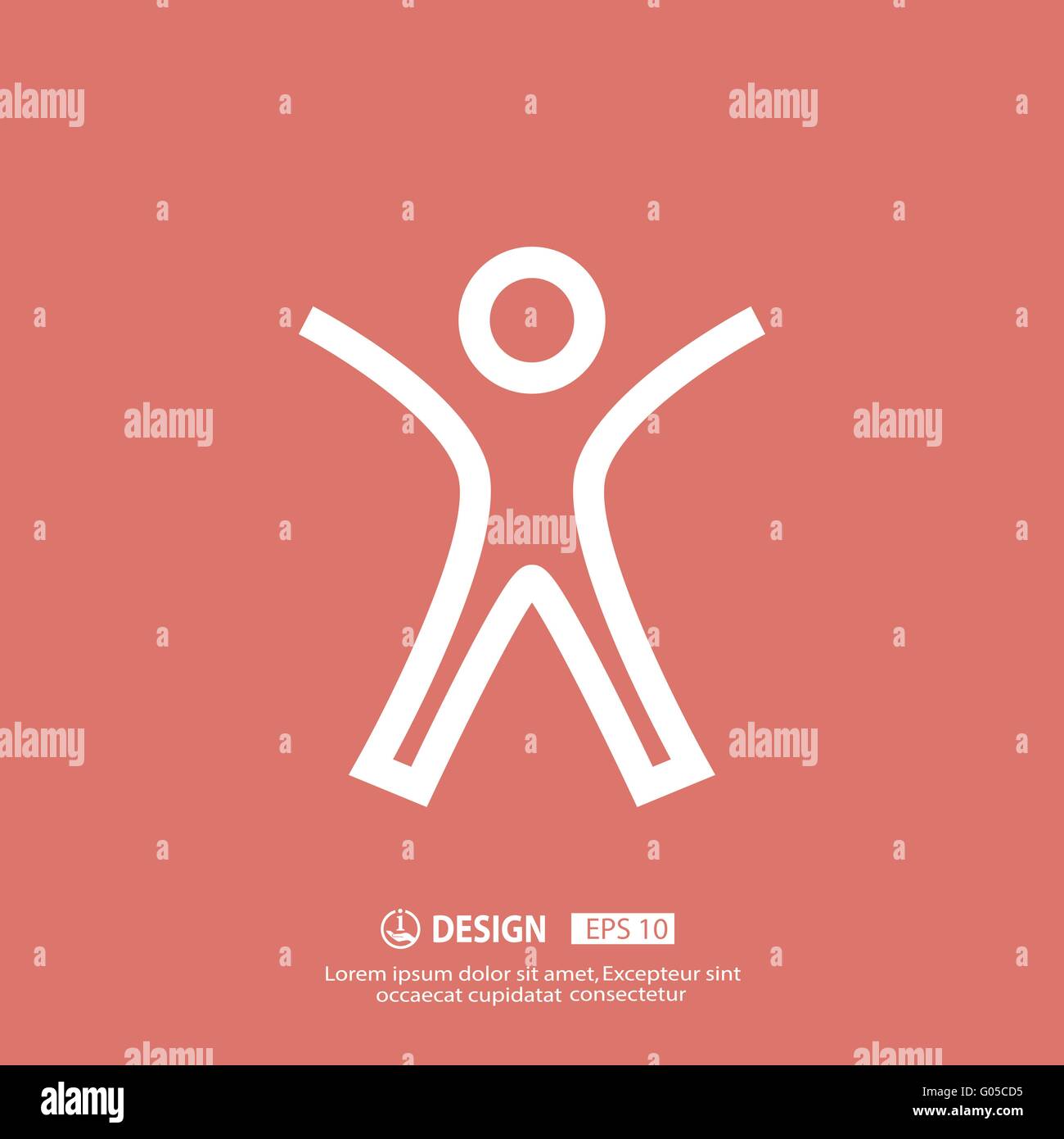 Successo icona persone Illustrazione Vettoriale