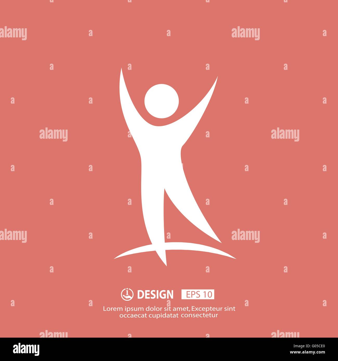 Successo icona persone Illustrazione Vettoriale